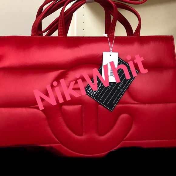 Authentic Large Puffy Red Telfar Tote Bag with tags - Picture 2 of 2
